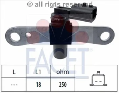 Датчик оборотов коленвала MEGANE III/ Dacia LOGAN 1.6/1.6ALK/1.6LPG 06- (9.0658) FACET