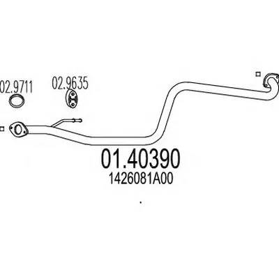 Труба выхлопного газа MTS купить