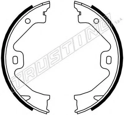 Комплект тормозных колодок, стояночная тормозная система TRUSTING купить