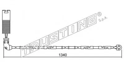 Сигнализатор, износ тормозных колодок TRUSTING купить