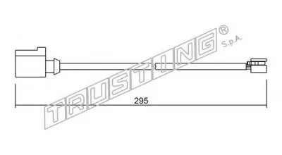 Сигнализатор, износ тормозных колодок TRUSTING купить