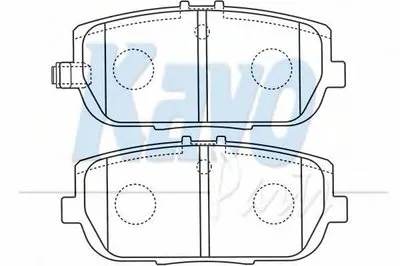 Комплект тормозных колодок, дисковый тормоз MK KASHIYAMA KAVO PARTS купить