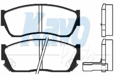 Комплект тормозных колодок, дисковый тормоз MK KASHIYAMA KAVO PARTS купить