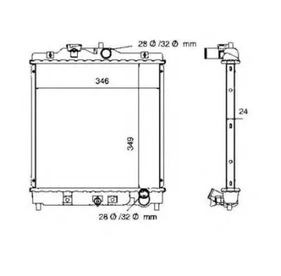 Радиатор, охлаждение двигателя EASY FIT NRF купить