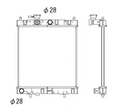 Радиатор, охлаждение двигателя NRF купить