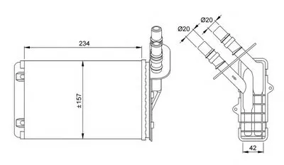 Теплообменник, отопление салона NRF купить