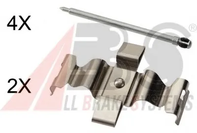 Комплектующие, колодки дискового тормоза A.B.S. купить