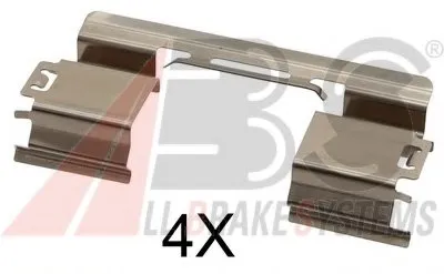 Комплектующие, колодки дискового тормоза A.B.S. купить