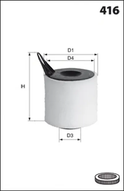 Воздушный фильтр MECAFILTER MECAFILTER купить