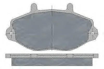 Комплект тормозных колодок, дисковый тормоз SCT Germany купить