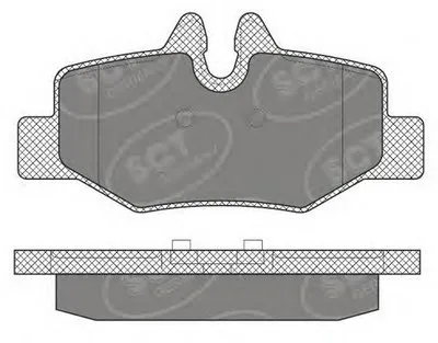 Комплект тормозных колодок, дисковый тормоз SCT Germany купить