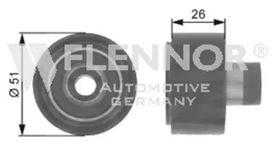 Паразитный / ведущий ролик, поликлиновой ремень FLENNOR купить