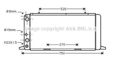 Радиатор, охлаждение двигателя AVA QUALITY COOLING купить