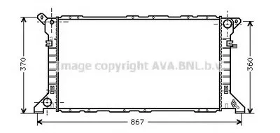 Радиатор, охлаждение двигателя AVA QUALITY COOLING купить