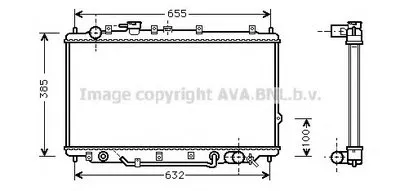 Радиатор, охлаждение двигателя AVA QUALITY COOLING купить