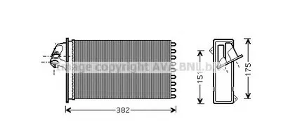 Теплообменник, отопление салона AVA QUALITY COOLING купить