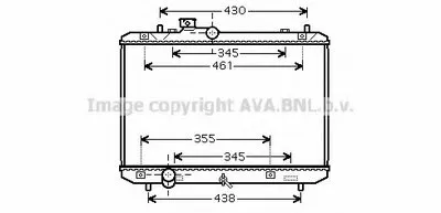 Радиатор, охлаждение двигателя AVA QUALITY COOLING купить