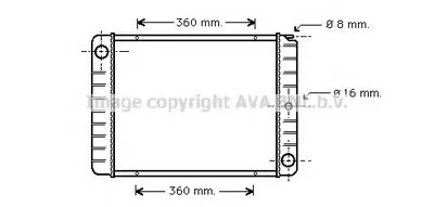 Радиатор, охлаждение двигателя AVA QUALITY COOLING купить