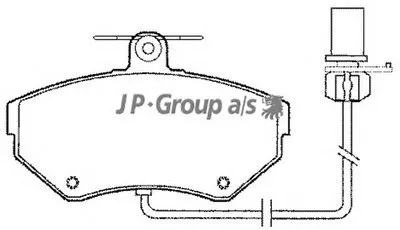 Комплект тормозных колодок, дисковый тормоз QH JP GROUP купить