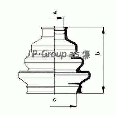 Комплект пылника, приводной вал QH JP GROUP купить