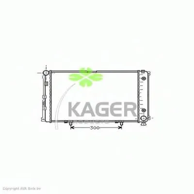 Радиатор, охлаждение двигателя KAGER купить