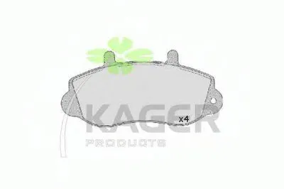 Комплект тормозных колодок, дисковый тормоз KAGER купить