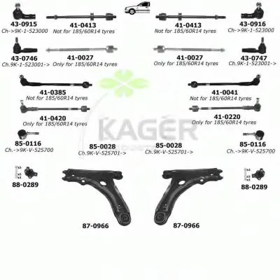 Подвеска колеса KAGER купить