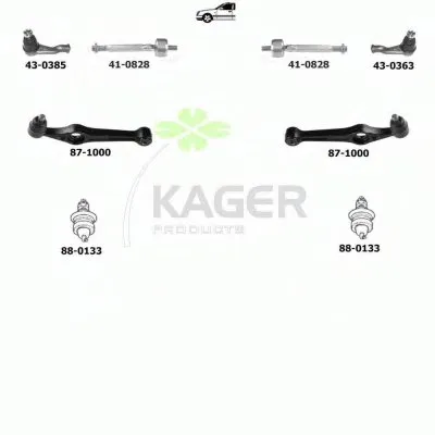 Подвеска колеса KAGER купить