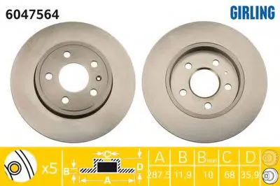 Тормозной диск GIRLING купить