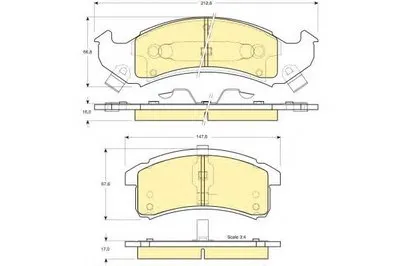Комплект тормозных колодок, дисковый тормоз GIRLING купить