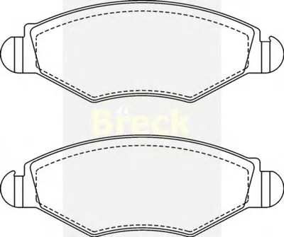 Комплект тормозных колодок, дисковый тормоз BRECK купить