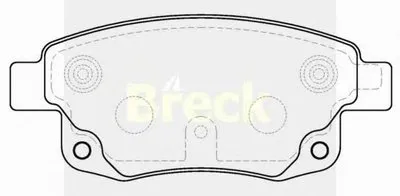 Комплект тормозных колодок, дисковый тормоз BRECK купить