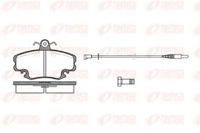 Комплект тормозных колодок, дисковый тормоз KAWE купить