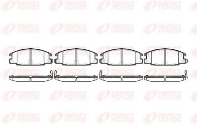 Комплект тормозных колодок, дисковый тормоз KAWE купить