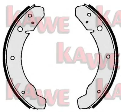 Комплект тормозных колодок KAWE купить