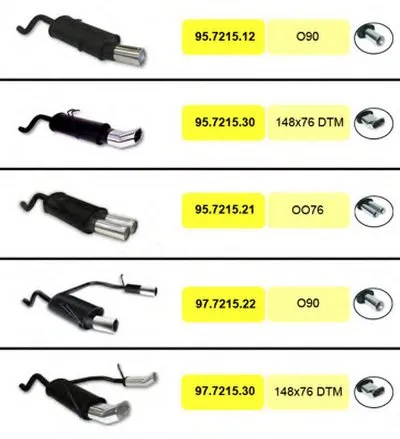 Глушитель для спортивного автомобиля ASSO купить