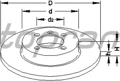 Тормозной диск TOPRAN купить