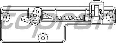 Замок вещевого ящика TOPRAN купить