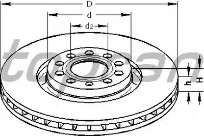 Тормозной диск TOPRAN купить
