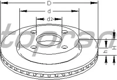 Тормозной диск TOPRAN купить