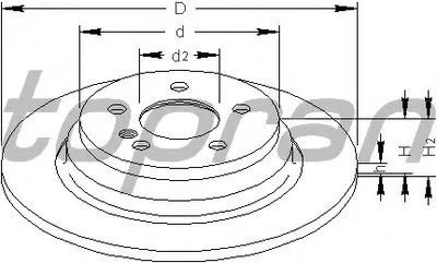 Тормозной диск TOPRAN купить