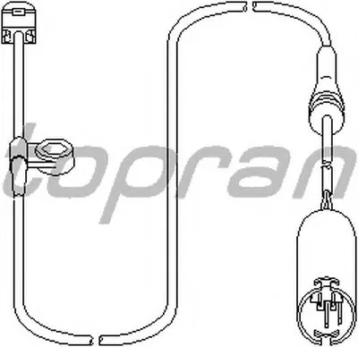 Датчик, износ тормозных колодок TOPRAN купить