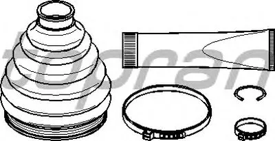 Комплект пылника, приводной вал TOPRAN купить