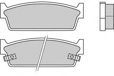 Комплект тормозных колодок, дисковый тормоз E.T.F. купить
