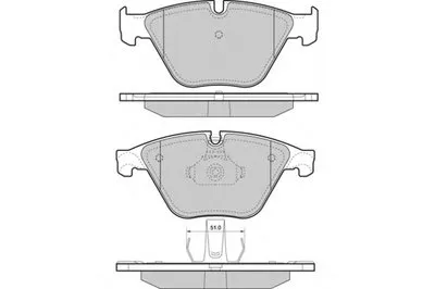 Комплект тормозных колодок, дисковый тормоз E.T.F. купить