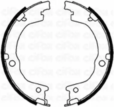 Комплект тормозных колодок, стояночная тормозная система