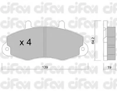Комплект тормозных колодок, дисковый тормоз CIFAM купить