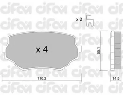 Комплект тормозных колодок, дисковый тормоз CIFAM купить