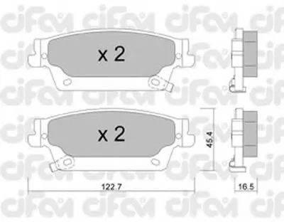 Комплект тормозных колодок, дисковый тормоз CIFAM купить