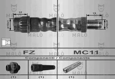 Тормозной шланг MALÒ купить